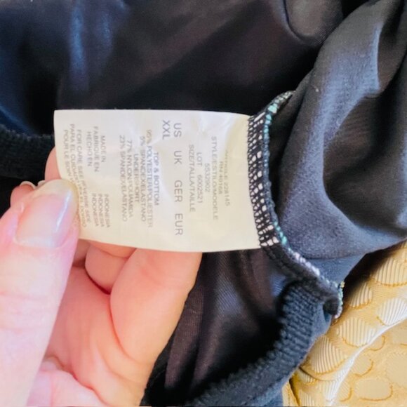 Slim Swim Magic Brand Tank Shorts Athletic Plus Size Swimsuit XXL Tropical NWT - Picture 9 of 10